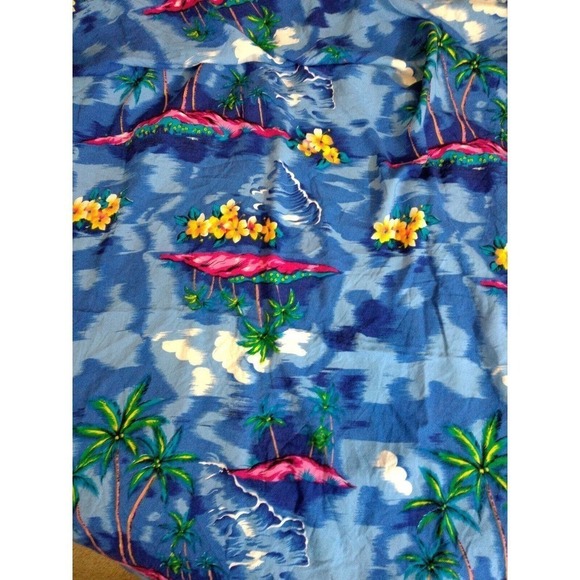 KOKO KNOT Multicolor Summer Beach Wrap Coverup With Fringe Floral Palm Tree - Picture 4 of 8